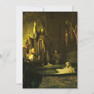 Carte Rembrandt - L'ascension de Lazare