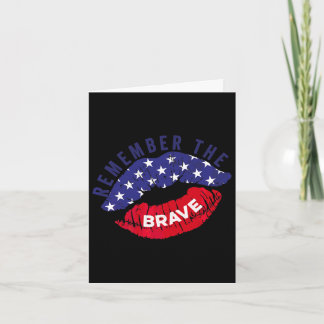 Carte Remember the brave lips memorial day 