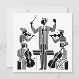 Carte Remerciement au professeur de l'orchestre scolaire
