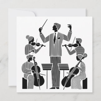 Carte Remerciement au professeur de l'orchestre scolaire
