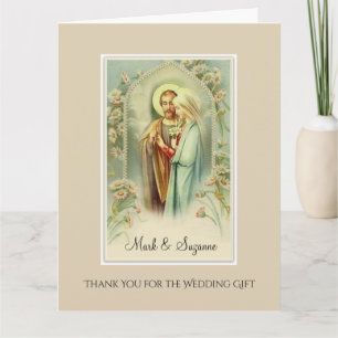 Carte Remerciement Catholique pour Cadeau de Mariage