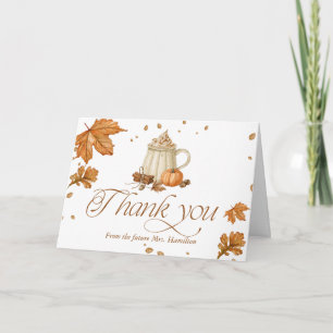 Carte Remerciement de Baby Shower Mariée au Parfum de Ci