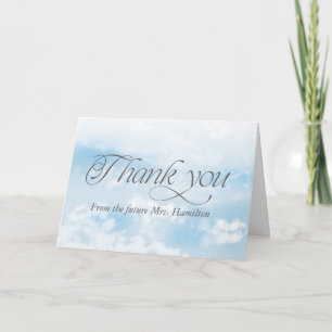 Carte Remerciement de Fiançailles sur Mesure avec Photo