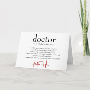 Carte Remerciement Personnalisé au Médecin
