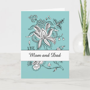 Carte Remerciement pour le mariage de maman et papa avec