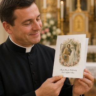 Carte Remerciement pour un mariage catholique pour l'app