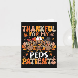 Carte Remerciements Peds Infirmier Thanksgiving Turquie