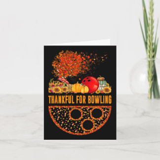 Carte Remerciements Pour Bowling Ball Citrouilles Automn