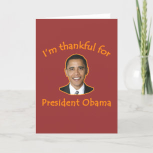 Carte Remerciements pour les T-shirts du président Obama