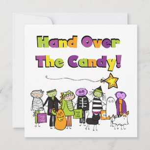 Carte Remettez-vous les bonbons, les t-shirts et les cad