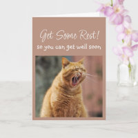 Remettez-vous vite Chat endormi bâillant Animal Dr