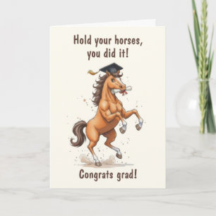 Carte Remise de diplôme de cheval