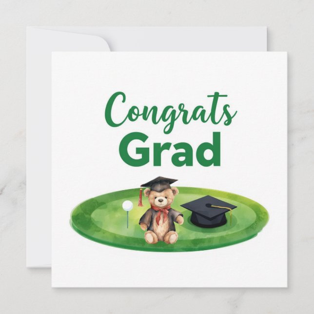 Carte Remise de diplômes de golf Félicitations pour un p (Devant)