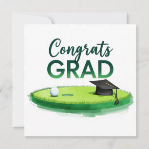 Carte Remise de diplômes de golf Félicitations pour un p