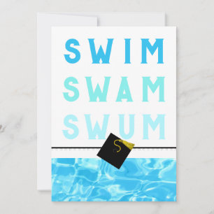 Carte Remise de diplômes de l'équipe de natation