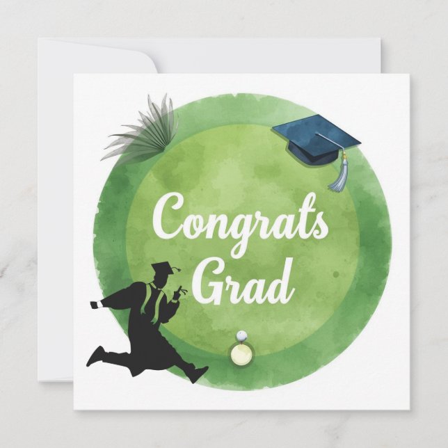 Carte Remise des diplômes de golf Félicitations pour un  (Devant)