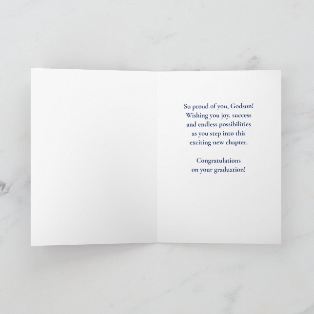 Carte Remise des diplômes de l'école secondaire Godson N (Intérieur)
