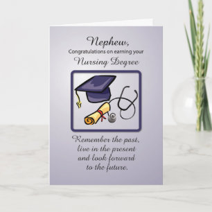 Carte Remise des diplômes de soins infirmiers au neveu