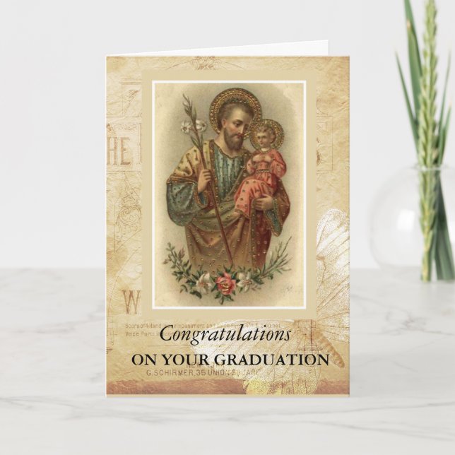 Carte Remise des diplômes de St. Joseph et de l'Enfant J (Devant)