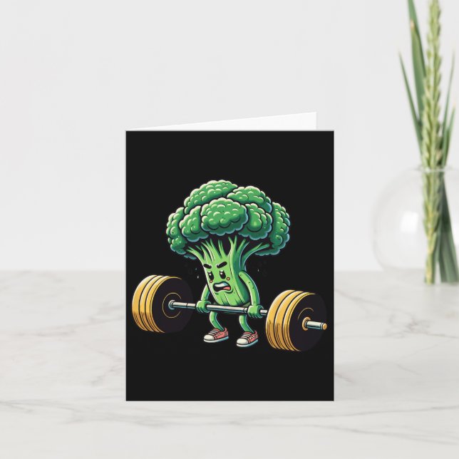 Carte Remise en état Broccoli Gym Fitness Motivation Bod (Devant)