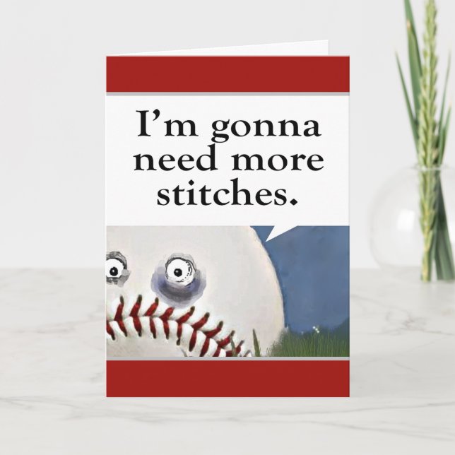 Carte Remise sur pied Baseball (Devant)