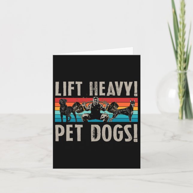 Carte Remorque Ascenseur Lourd Chiens Pour Animaux Pour  (Devant)