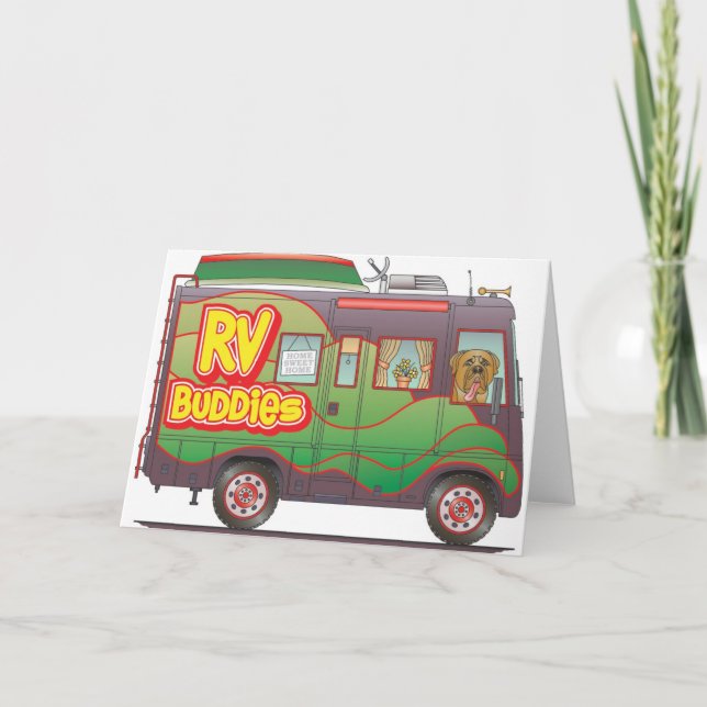 Carte Remorque de campeur d'amis de rv rv (Devant)