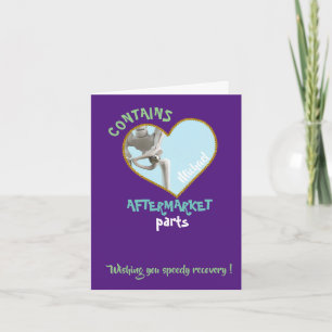 Carte remplacement de la hanche humour total cadeau de c