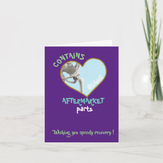 Carte remplacement de la hanche humour total cadeau de c