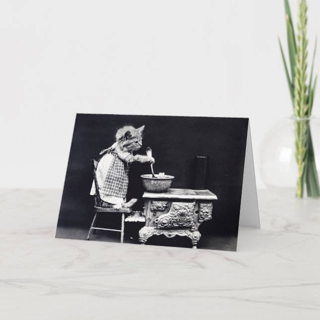 Carte Remuer le bol Kitty (Devant)