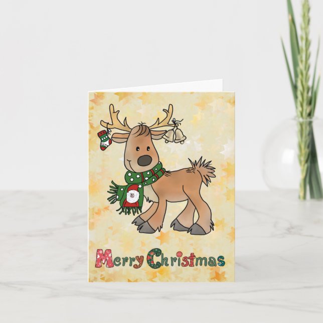 Carte Ren à Noël (Devant)