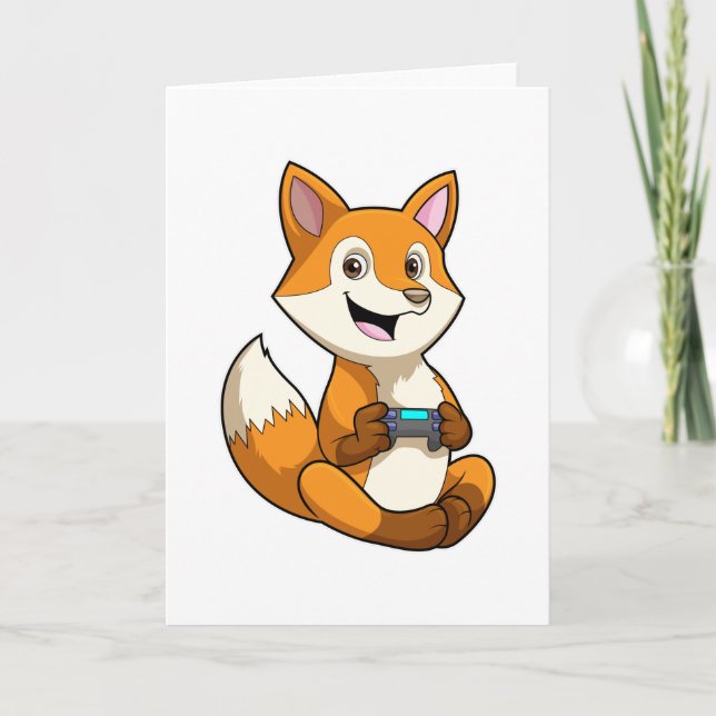 Carte Ren en train de jouer avec manette (Devant)