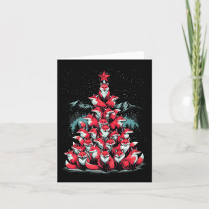 Carte Renard Arbre de Noël Fox Xmas Arbre Femmes & G