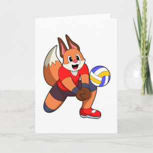 Carte Renard au sport de volley-ball
