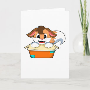 Carte Renard avec boîte