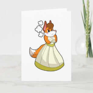 Carte Renard comme mariée avec robe Mariage.PNG