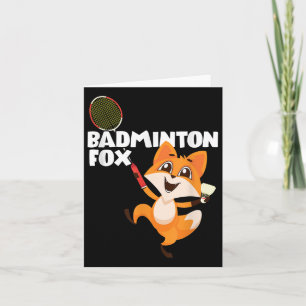 Carte Renard de badminton 