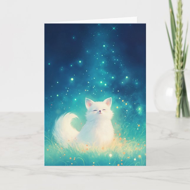 Carte Renard des neiges Joyau d'hiver (Devant)