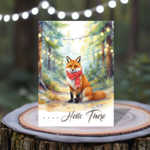 Renard des vacances d'hiver