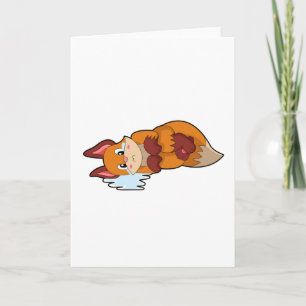 Carte Renard qui pleure