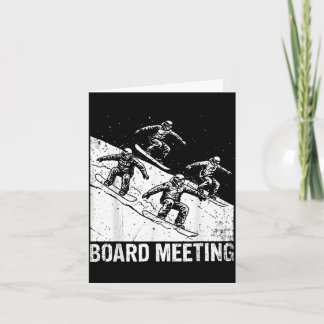 Carte Rencontre de bureau skieur de snowboard télésiège