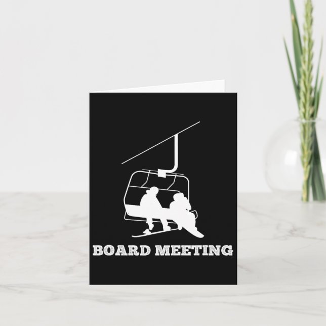 Carte Rencontre Snowboard Vacances Snowboard (Devant)