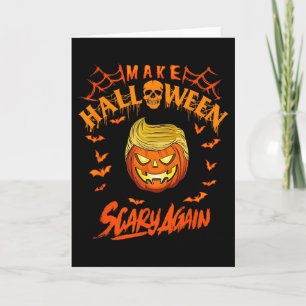 Carte Rendez Halloween effrayant encore drôle Trump