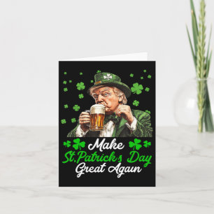 Carte Rendez la Saint-Patrick Grande Encore Drapeau État