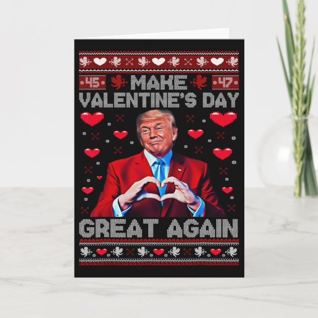 Carte Rendez la Saint-Valentin grande à nouveau Funny Tr (Devant)
