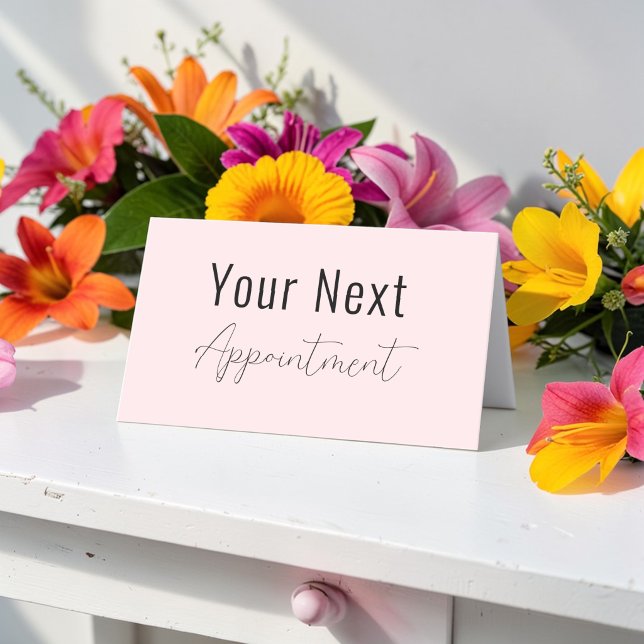 Carte Rendez-vous rose Beauté Spa Salon (Créateur téléchargé)