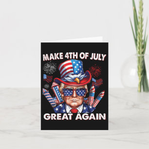 Carte Rendre 4 juillet grande à nouveau 4 juillet Trump