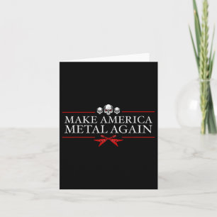 Carte Rendre à l'Amérique le métal Trump Rock musique lo