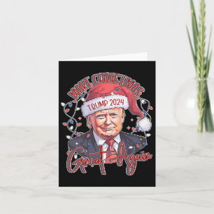 Carte Rendre à Noël sa grandeur Chemise Trump 2024 pour