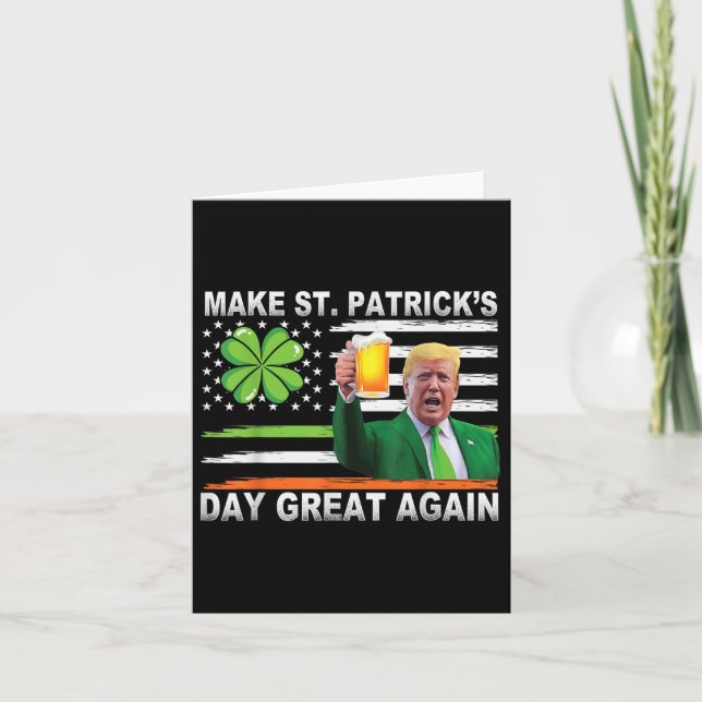 Carte Rendre à Saint Jour de la Saint Patrick sa grandeu (Devant)